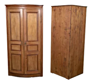 19th Century French Boiserie Panel Corner Cabinet
