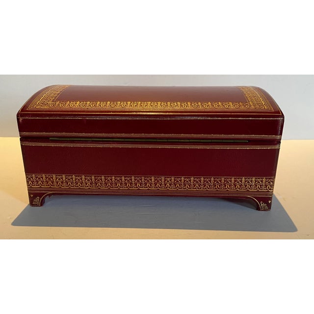 Mid 20th Century A. Casciani Roma Leather Jewelry Box For Sale - Image 9 of 9