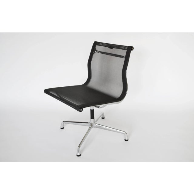 Vitra Model EA 107 Swivel Office Chair in Steel by Charles & Ray Eames for Vitra, 1958 For Sale - Image 4 of 10