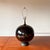 Mid 20th Century Mid 20th Century Mid Century Modern XL Black Ceramic and Walnut Sphere Table Lamp For Sale - Image 5 of 14