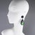 These stunning Pierre Cardin modernist dangling resin clip-on earrings were designed in the 1970s. The rare earrings...