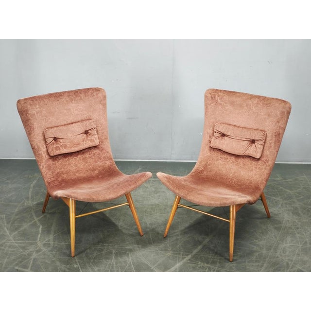 Shell Lounge Chairs by Miroslav Navrátil, Former Czechoslovakia, 1960s, Set of 2 For Sale - Image 15 of 16