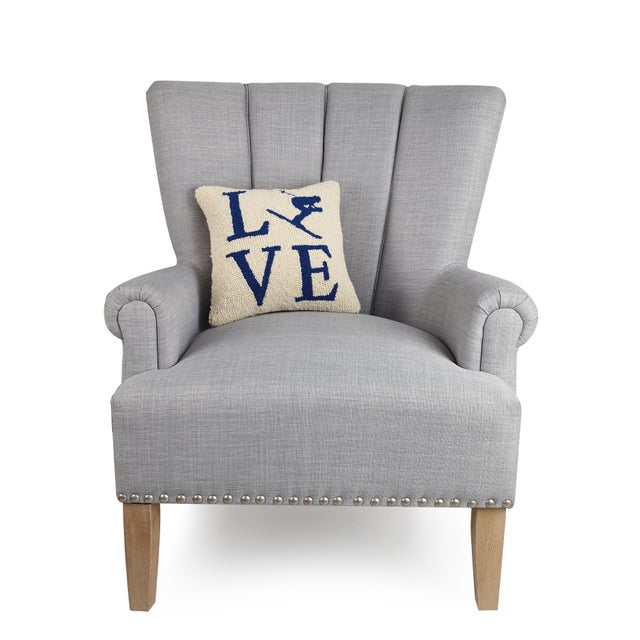 100% wool hooked throw pillow / accent pillow. Cotton/Velvet Blend backing. Includes 100% polyester insert with zipper...