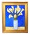 2020s Vase of Calla Lily Flowers by Ruth Arenz Including the Antiqued Gold Wood Frame For Sale - Image 5 of 5