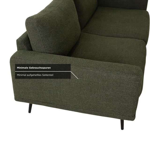 Green Fabric Three-Seater Sofa from BoConcept For Sale - Image 10 of 16