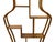 Brown Oriental Light Brown Vase Shape Step Shelves Display Cabinet Divider For Sale - Image 8 of 13