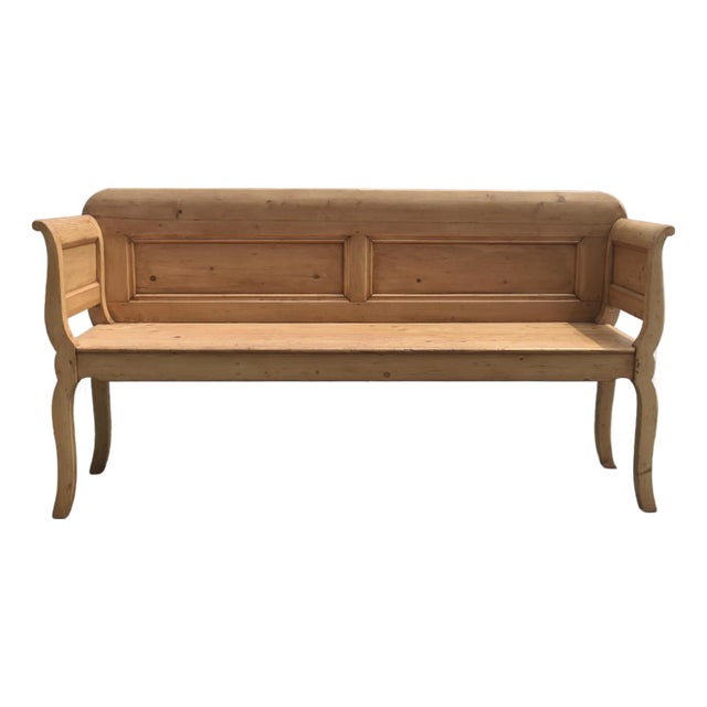 Pine Paneled Bench or Settle For Sale