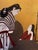 Wood Antique Japanese Hand Painted Panels a Pair For Sale - Image 7 of 12