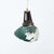 French Vintage Green Glass Ceiling Lamp, 1940 For Sale - Image 4 of 14