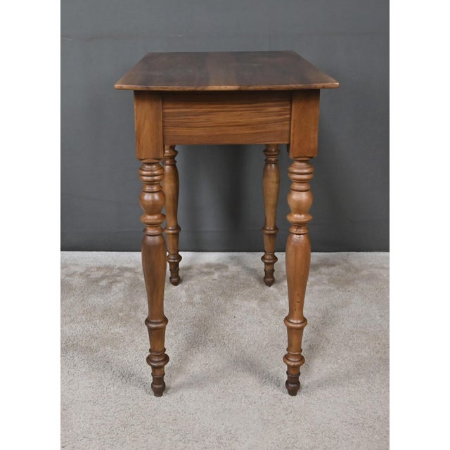 Small Louis Philippe Style Walnut Desk, 19th Century For Sale - Image 11 of 15