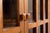Wood Mission Oak Corner Bookcase / Cabinet - Michael's Cherry For Sale - Image 7 of 11