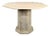 Vintage Octagonal Travertine Table For Sale