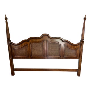 Mid 20th Century Vintage Drexel Heritage Grand Tour III Collection King Size Headboard For Sale