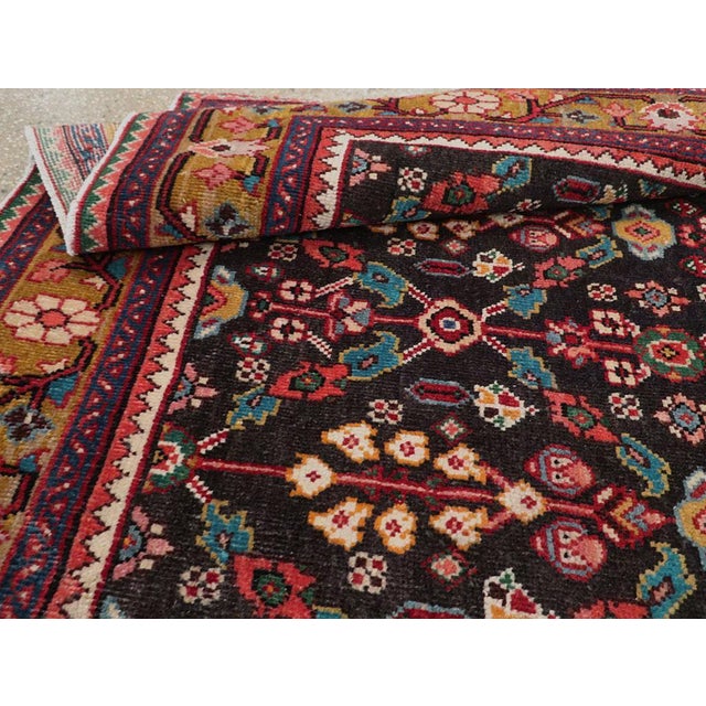 Brown Galerie Shabab Collection Mid-20th Century Handmade Persian Hamadan Gallery Carpet For Sale - Image 8 of 8