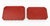 Red Modern Brass Galleried Wood Serving Trays, 2 For Sale - Image 8 of 8