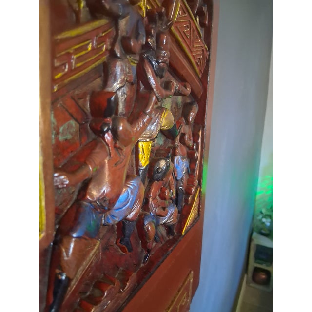 Intervention 4,The Imperial Courtyard" – Enhaced Vintage Chinese Relief Panel by Splendidus For Sale - Image 10 of 12