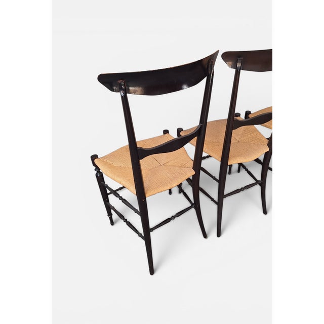 Azucena S2 Campanino Chairs by Colombo Sanguineti for Azucena, Italy, 1950s, Set of 4 For Sale - Image 4 of 8