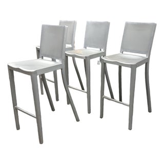 Philippe Starck for Emeco Hudson Barstools, Set of Four For Sale