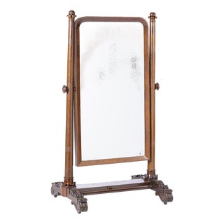 Dressing Mirror in Mahogany For Sale