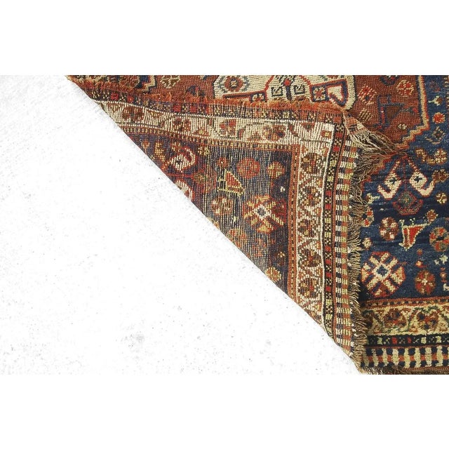 Antique Middle Eastern Hand-Woven Rug, 1880s For Sale - Image 9 of 18