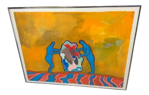 "The Movers" Abstract Oil Painting by Sheila Miles