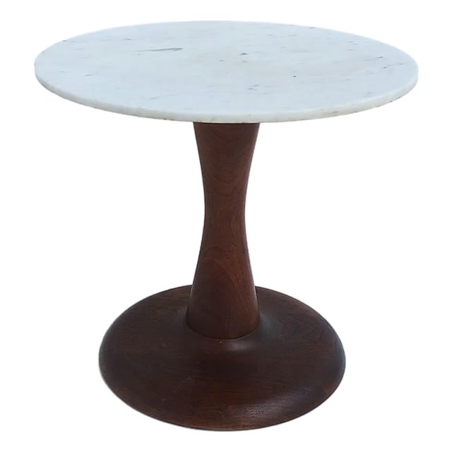 Italian Modern Marble Side Drinks Table, Circa Mid-20th Century, Italy For Sale