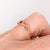 Modern Interlocking Design Natural Diamond Wedding Band: Solid 14k Gold, Size 6.75 For Sale - Image 3 of 7