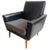 Mid-Century Danish Armchair in Black Skai, 1960s For Sale - Image 12 of 18