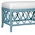 Lillian Bench - Pool Blue For Sale In West Palm - Image 6 of 8