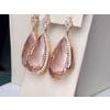 200 Carat Natural Morganite and Diamond Cocktail Earring and Pendant Set 18K PG For Sale - Image 16 of 18