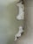 Vintage Large Chinese Blanc De Chine Crackle Glazed Porcelain Foo Dog Handle Table Lamps on Hardwood Bases a Pair For Sale - Image 9 of 11