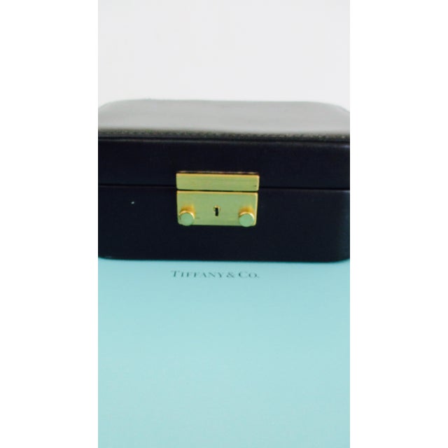 Tiffany & Co. Black Leather Jewelry Box Case Chairish