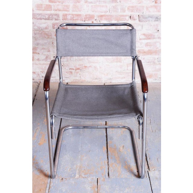 Bauhaus Bauhaus Czech Chrome Armchair by Marcel Breuer for Thonet, 1930s For Sale - Image 3 of 18