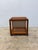 1960s Mid-Century Danish Modern Teak Wood Rolling End Table With Magazine or Book Holder For Sale - Image 5 of 12