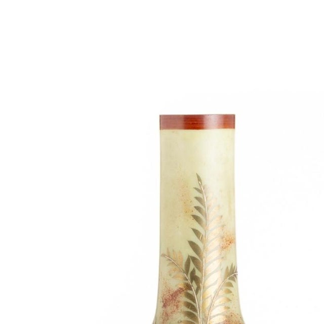 Glass and Crystal - Pair of opaline glass jugs - 19th century. French, 19th/20th century opaline glass, polychrome and...