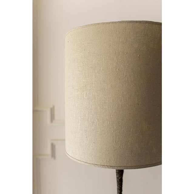 Linen Postmodern Tarogo Woven Floor Lamp For Sale - Image 8 of 18