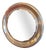 Large Round Mirror with Nickel-Plated Brass Frame, Italy, 1970s For Sale