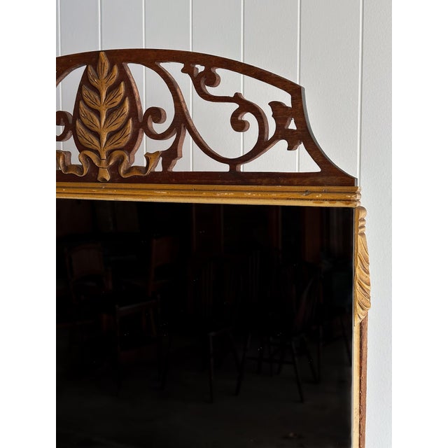 Early 20th Century Distressed Art Deco Dresser With Removable Mirror For Sale - Image 4 of 16