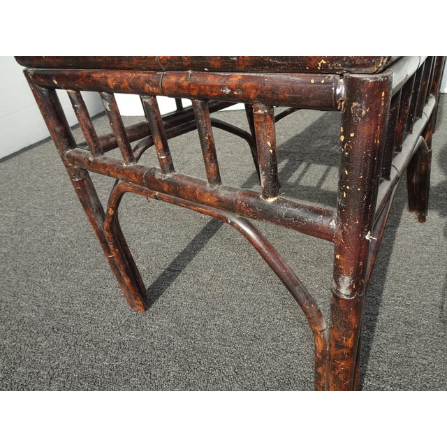 Vintage Chinoiserie Style Bamboo Cane Side Chair For Sale - Image 16 of 18