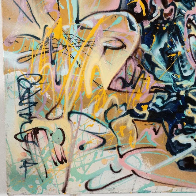 "Portrait of Man in Suit" Contemporary Modernist Abstract Figurative Oil Painting by Costain For Sale In New York - Image 6 of 8