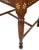 Antique English Anglo - Indian Carved & Inlaid Caned Seat Desk Armchair For Sale - Image 16 of 18