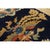 Navy Blue Small Navy Geometric Antique Chinese Peking Carpet Knotted Wool Rug 1'7'' X 2' For Sale - Image 8 of 9