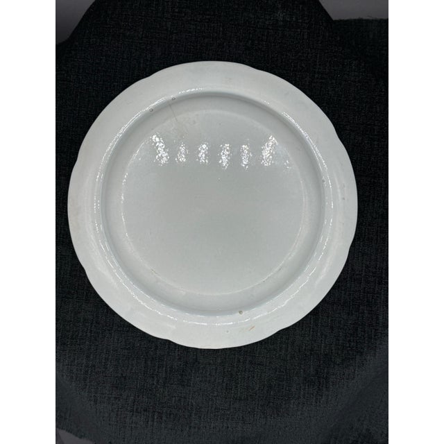 Blue Blue & White plate 8.5” Staffordshire Transferware For Sale - Image 8 of 9