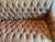 English Vintage Chesterfield-Style Tufted Leather Loveseat With Nailhead Trim For Sale - Image 3 of 6