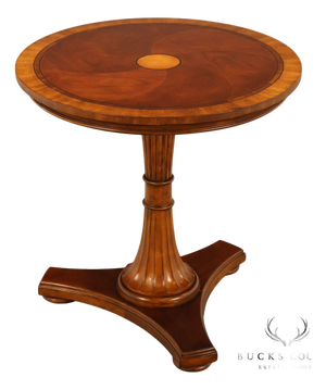 Ethan Allen Townhouse Collection Round Pedestal Side Table
