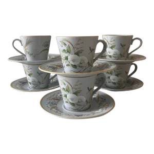Spode Summer Harvest Coffee Cup and Saucer - Set of 6