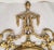 Wood Share Vintage Italian 20th C Carved Wood Parcel Gilt & Silver Oval Wall Mirror For Sale - Image 7 of 15