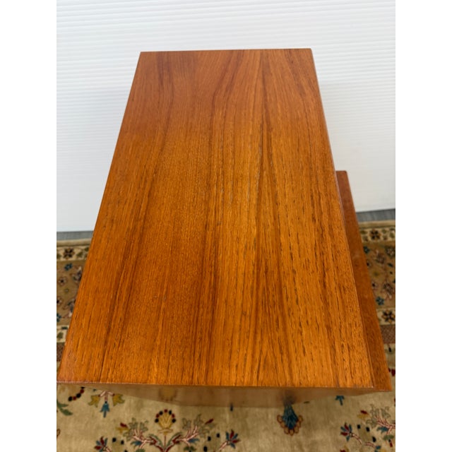 Teak Wood Mid 20th Century Nightstands, Pair For Sale In San Francisco - Image 6 of 12