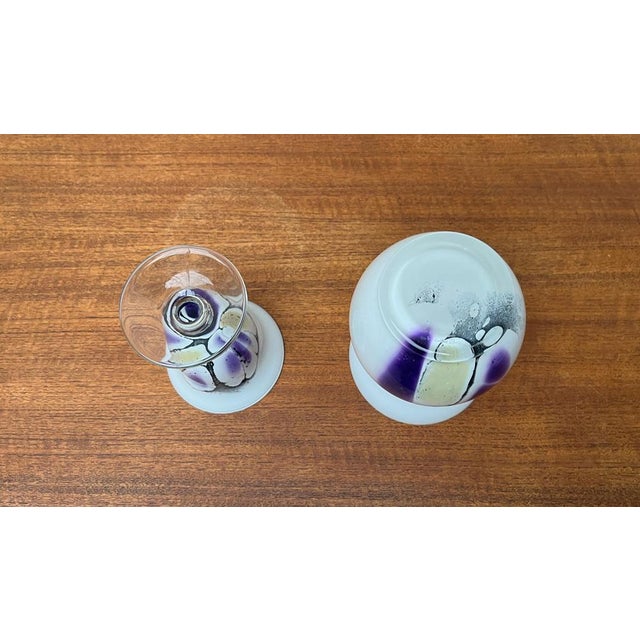 Vintage German Glass Vase and Goblet by Hans Jürgen Richartz for Richartz Art Collection, Set of 2 For Sale - Image 5 of 18