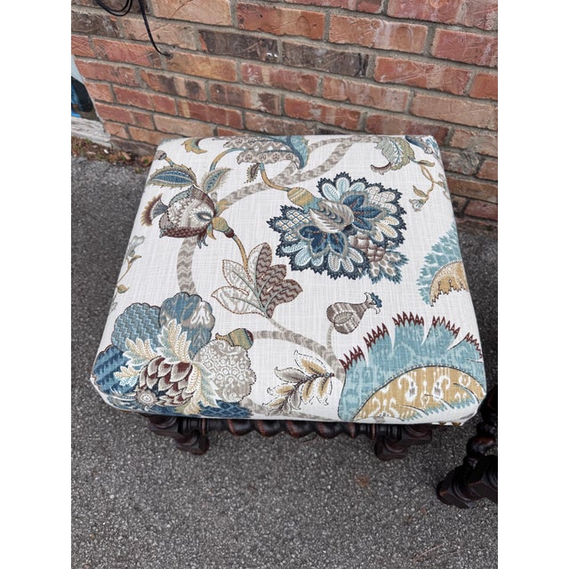 English Newly Upholstered English Benches For Sale - Image 3 of 7